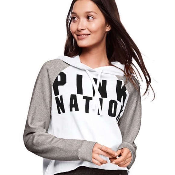 PINK Victoria's Secret Tops - PINK Victoria’s Secret Cropped Hoodie